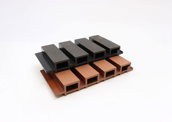 Le panneau de mur extérieur du HDPE WPC imperméabilisent le revêtement 219x26mm de mur de WPC