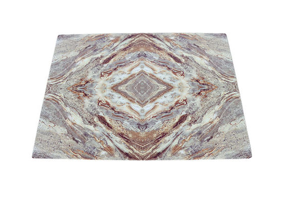 Feuille en plastique flexible UV de haute du marbre 4x8 d'alternative de PVC feuille brillante de marbre