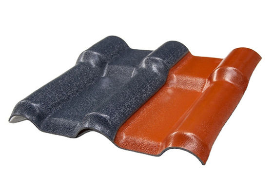 Le PVC en plastique de la résine synthétique asa a ridé la tuile de toit résistante au feu