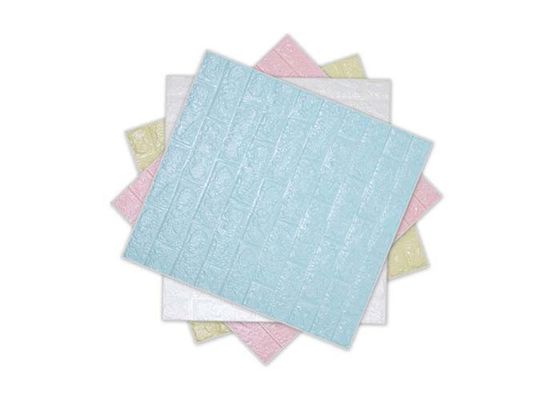 Autocollant auto-adhésif de mur de mousse du papier peint 3D de mousse de PE de 60x70cm étanche à l'humidité