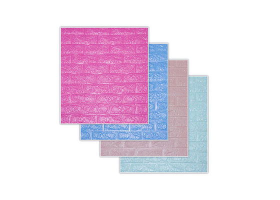 Le PE écument 3D décoration auto-adhésive de mur intérieur du papier peint 70x77