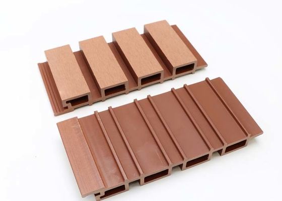 Revêtement composé en plastique d'extrusion de WPC de mur en bois extérieur ignifuge Co de panneau