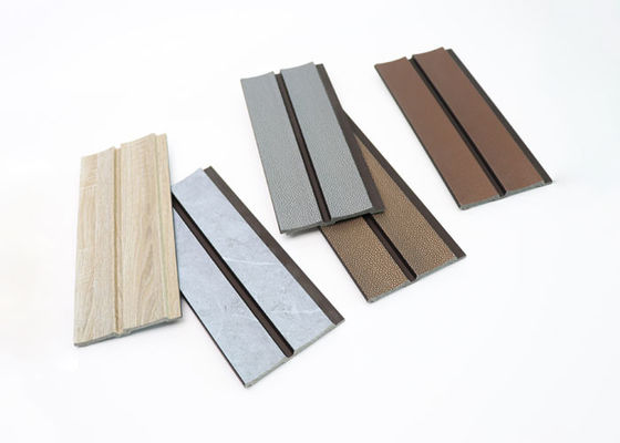 Panneau en bois décoratif imperméable intérieur de mur de grain de panneau de mur de polystyrène