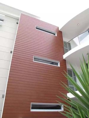 Esay pour installer le bois du panneau 3D de picoseconde a tuyauté l'extérieur de panneau de mur de picoseconde