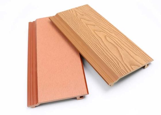 Décoration extérieure de l'extérieur WPC de mur d'extrusion composée en plastique en bois du panneau 28mm Co