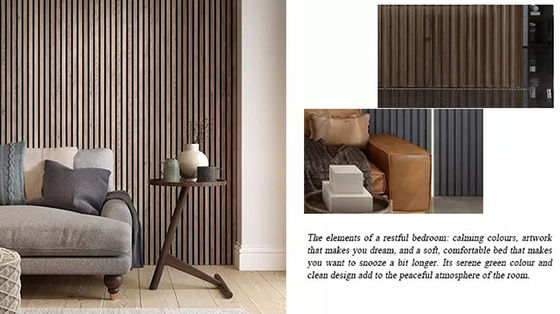 Bois alternatif de polystyrène de mur du panneau 2.9m de panneau décoratif intérieur de mur