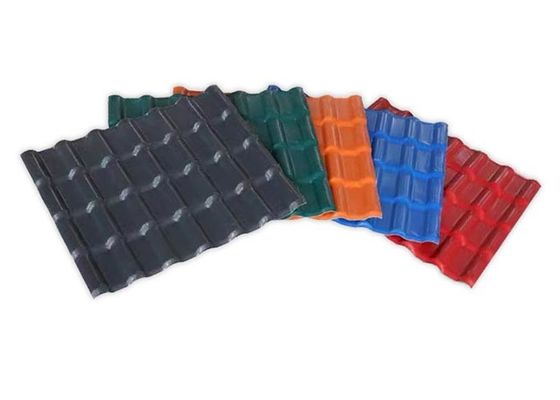 Tuile de toit légère de PVC matériel couvrant en plastique Asa Pvc Roof Tile de 0.8mm - de 3.2mm