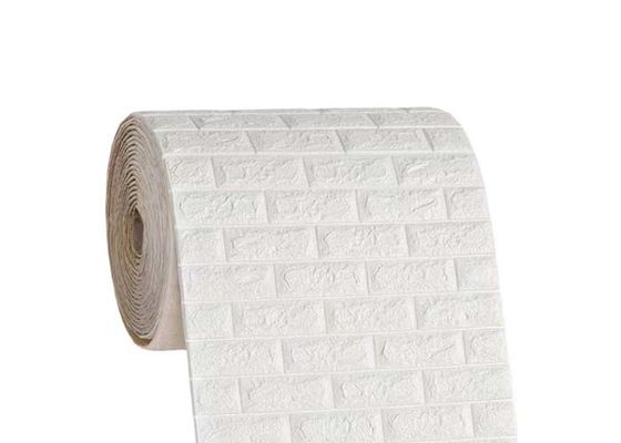 Papier peint étanche à l'humidité DIY décoratif à la maison auto-adhésif 3D de mousse