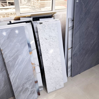 Moderne modèle 3D pare-feu PVC Panneau murale de douche Matériau de rénovation de salle de bain de luxe