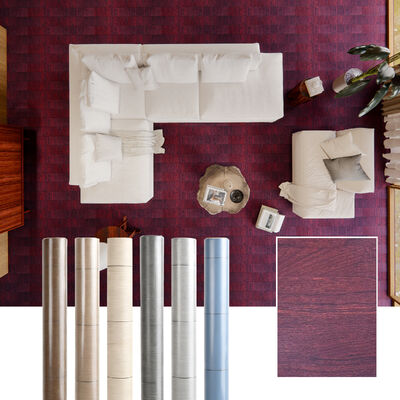 Détecteur autoadhésif de sol en vinyle de 0,3 mm pour le bureau à domicile