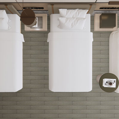 Autocollant pour revêtement de sol en vinyle en PVC amovible de 0,7 mm avec un support adhésif solide