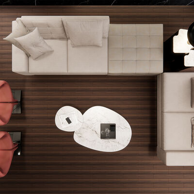 Autocollant de sol en vinyle pour bureau, auto-adhésif, sans outils ni colle, mise à jour facile du sol à faire soi-même