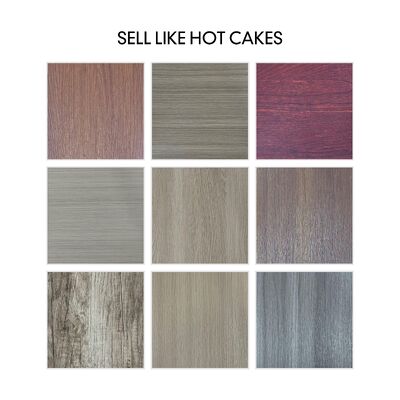 Autocollant de sol en vinyle pour bureau, auto-adhésif, sans outils ni colle, mise à jour facile du sol à faire soi-même