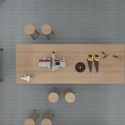 Autocollants de carrelage de sol adhésifs au format rouleau extra large pour les grandes pièces ou les grands espaces