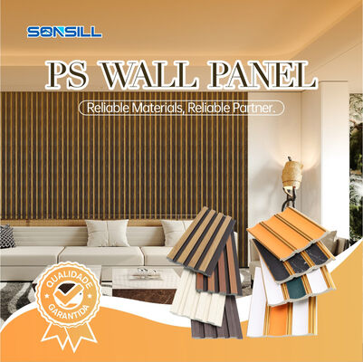 Installation facile Panneaux muraux PS à faible entretien Panneaux muraux en polystyrène imperméables durables