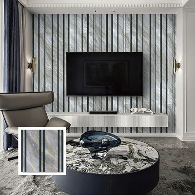 Panneau mural de plafond cannelé en PVC, résistant à l'humidité et facile à installer, pour décoration murale de plafond d'intérieurs modernes