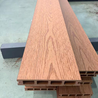 Système de panneaux muraux extérieurs en WPC composite en bois plastique imperméable à l'eau pour revêtements muraux extérieurs