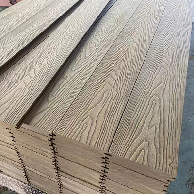 Système de panneaux muraux extérieurs en WPC composite en bois plastique imperméable à l'eau pour revêtements muraux extérieurs