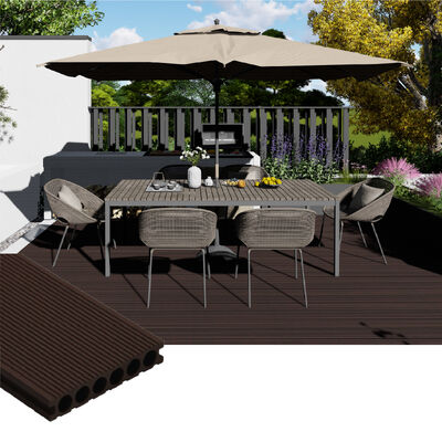 Teinture personnalisée Decking extérieur en WPC.