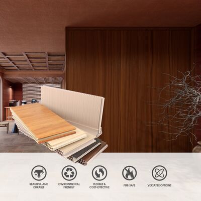 Panneau mural de cloisonnage en PVC, panneau de séparation décoratif pour l'intérieur