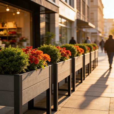Lit de jardin surélevé avec des jambes métalliques pour la plantation d'herbes végétales en plein air