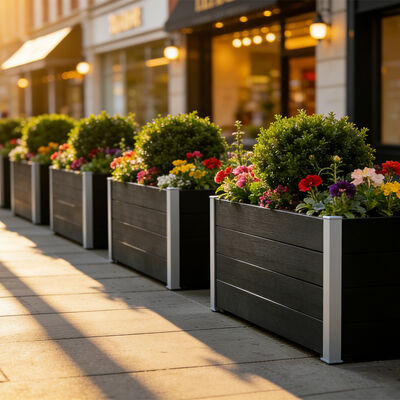 Grand bac de jardin surélevé pour potager extérieur, fleurs et herbes