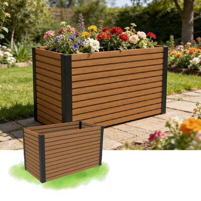 Boîte de plantation de lit de jardin en plein air avec matériau ignifuge ignifuge écologique pour la plantation dans la cour