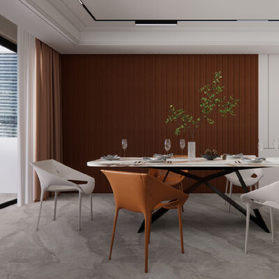 Panneau mural cannelé WPC en gros, panneau mural décoratif intérieur en bois et plastique composite