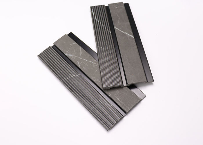 Panneau en bois décoratif imperméable intérieur de mur de grain de panneau de mur de polystyrène