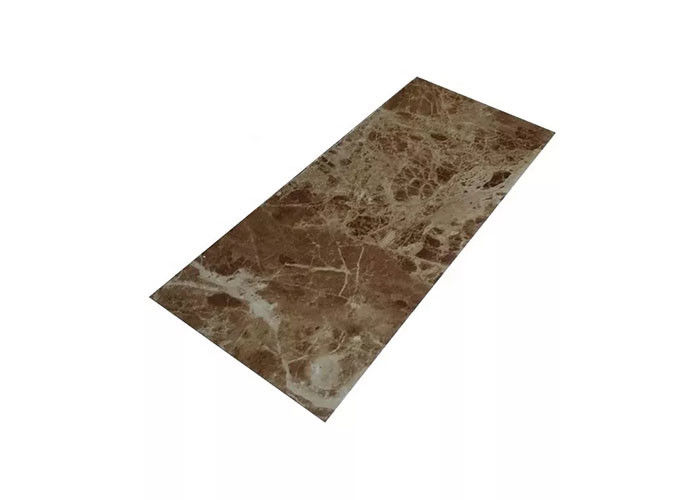 haute décorative intérieure de feuille de marbre de PVC de 1220x2800mm brillante pour la salle de bains