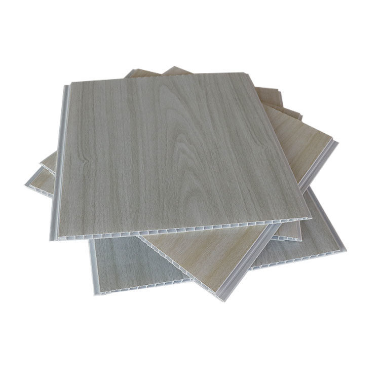 Haut panneau de plafond de impression d'intérieur brillant de PVC en bois 250x8mm pour sud-américain