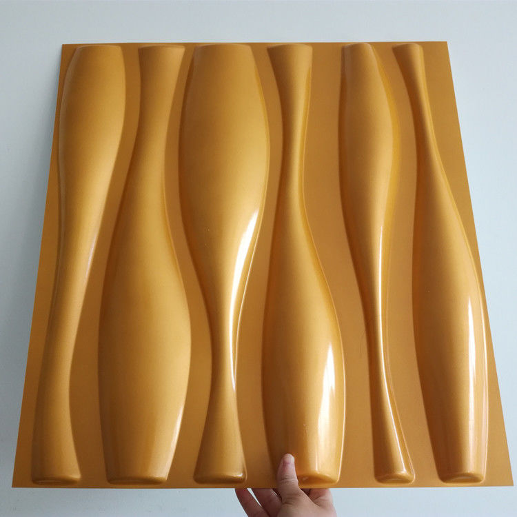 PVC 100% intérieur à la maison décoratif de conception moderne de panneaux de mur 3D de 50x50cm