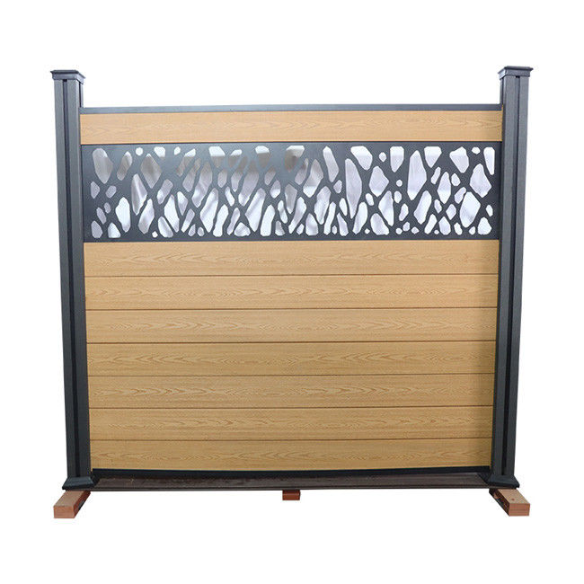Balcon composé décoratif de conseils de Panels Waterproof Garden de barrière de Wpc 90 * 25mm