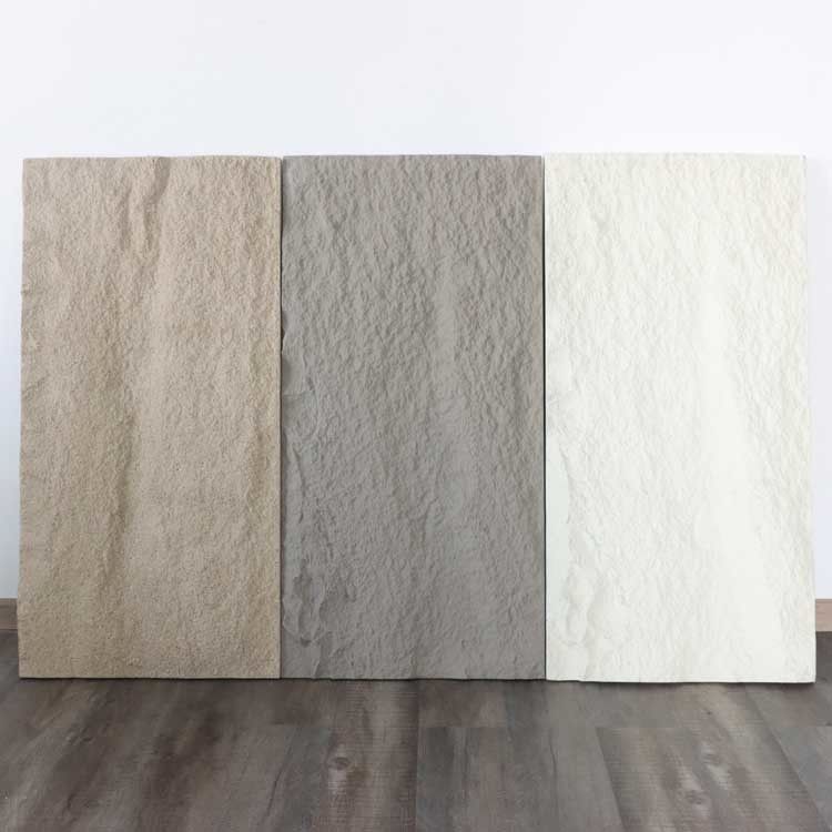 Mur de luxe du panneau un de pierre de Faux d'unité centrale 1200 * 600mm décoratifs 100mm