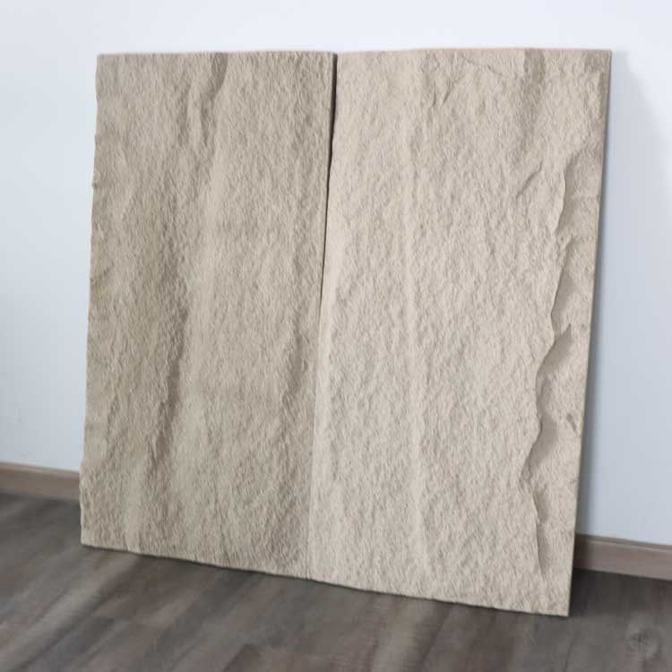 Panneau culturel Grey Simulation Polyurethane foncé 120 * 60cm de pierre d'unité centrale de décoration à la maison