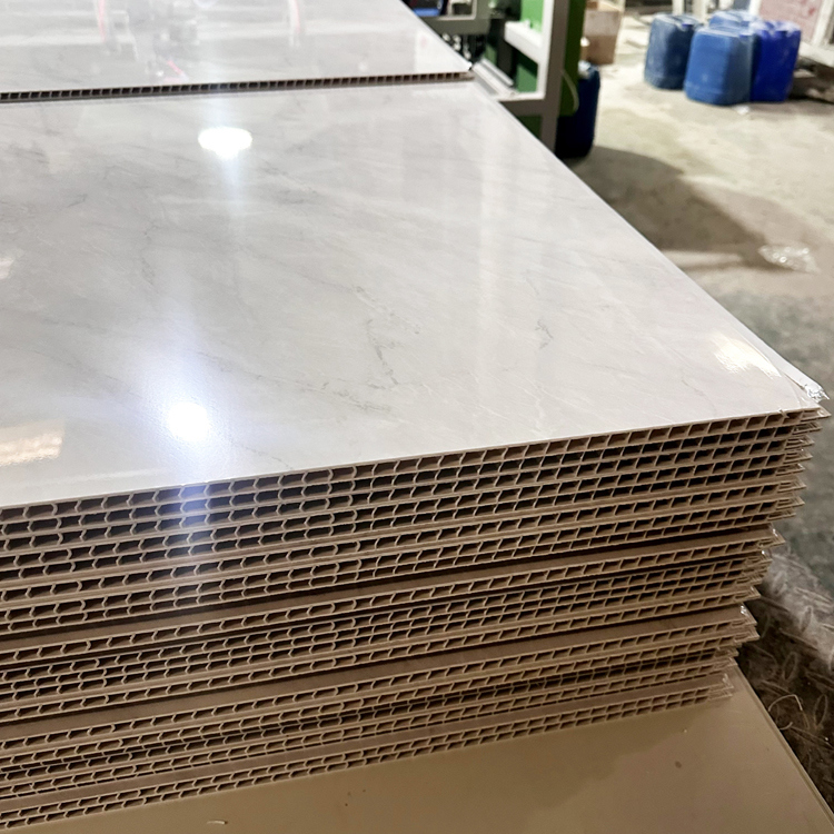 Panneaux de salle de bain en plastique écologique en marbre pour les murs intérieurs Villa appartement salle de bain imperméable