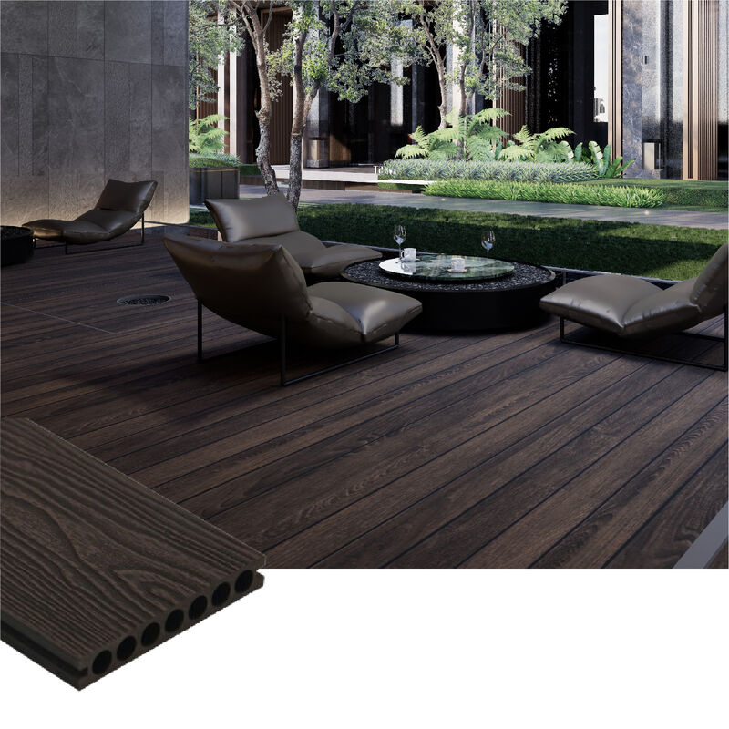 Parquet en WPC de haute durabilité Parquet composite imperméable à l'eau pour jardin extérieur