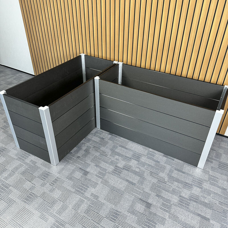 Boîte de plantation de lit de jardin en plein air avec matériau ignifuge ignifuge écologique pour la plantation dans la cour