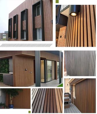 Plancher composé gravant en refief en bois de plate-forme de Decking de la texture WPC du plancher 3D imperméable
