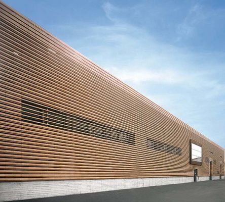 Panneau de mur externe d'extrusion de Co 219x26mm pour la décoration extérieure de mur