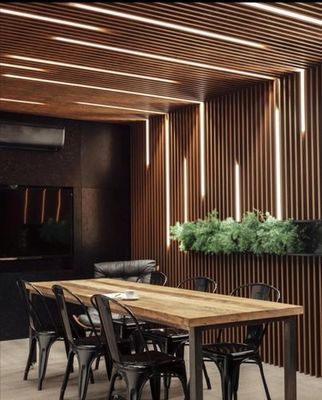 Le panneau de mur en bois de PVC WPC de grain a tuyauté le panneau de mur des panneaux de mur WPC 3D