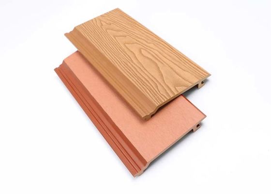 Panneau composé en plastique cannelé extérieur de mur de revêtement extérieur de panneau de mur de WPC