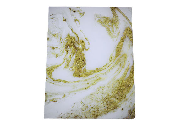 Feuille UV de haut de 1220x2440mm 3mm de PVC de mur de panneau marbre brillant de PVC