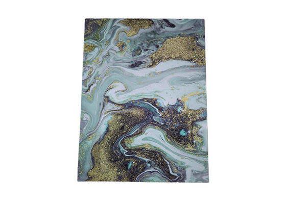 Feuille UV de haut de 1220x2440mm 3mm de PVC de mur de panneau marbre brillant de PVC