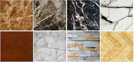 Feuille UV de haut de 1220x2440mm 3mm de PVC de mur de panneau marbre brillant de PVC