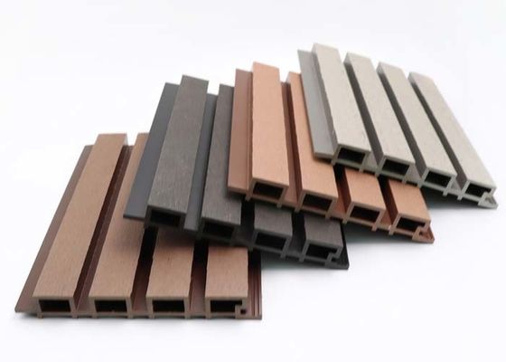 panneau composé en plastique de mur WPC de mur de 160x24mm de panneau en bois extérieur de cavité