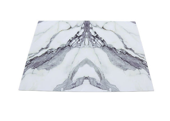Haute feuille de impression brillante de marbre de PVC pour la décoration de mur