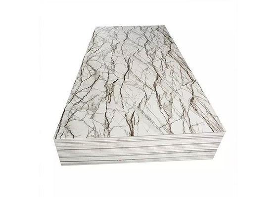 Le mur intérieur Decotion imperméabilisent la feuille en plastique de marbre UV 1220x2800mm de PVC