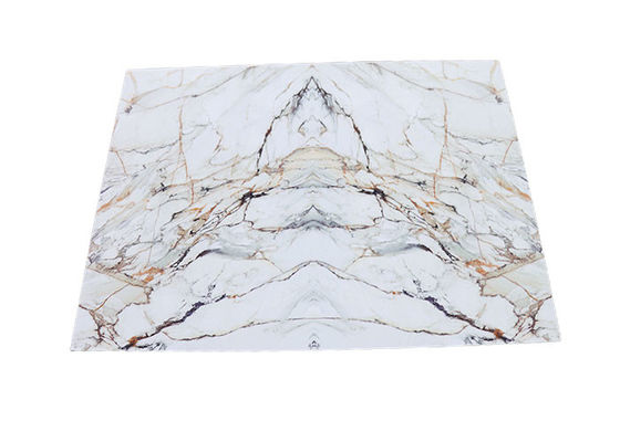 Le mur intérieur Decotion imperméabilisent la feuille en plastique de marbre UV 1220x2800mm de PVC