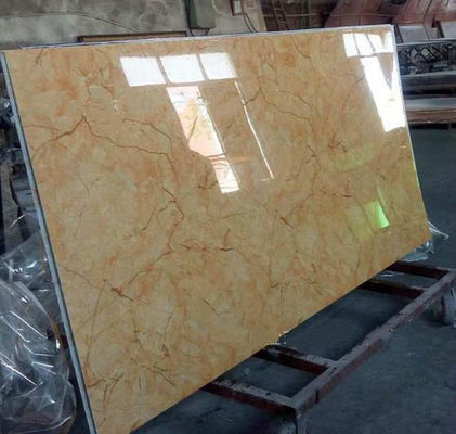 Feuille de marbre UV décorative intérieure alternative de marbre 1220x2800x3mm de PVC
